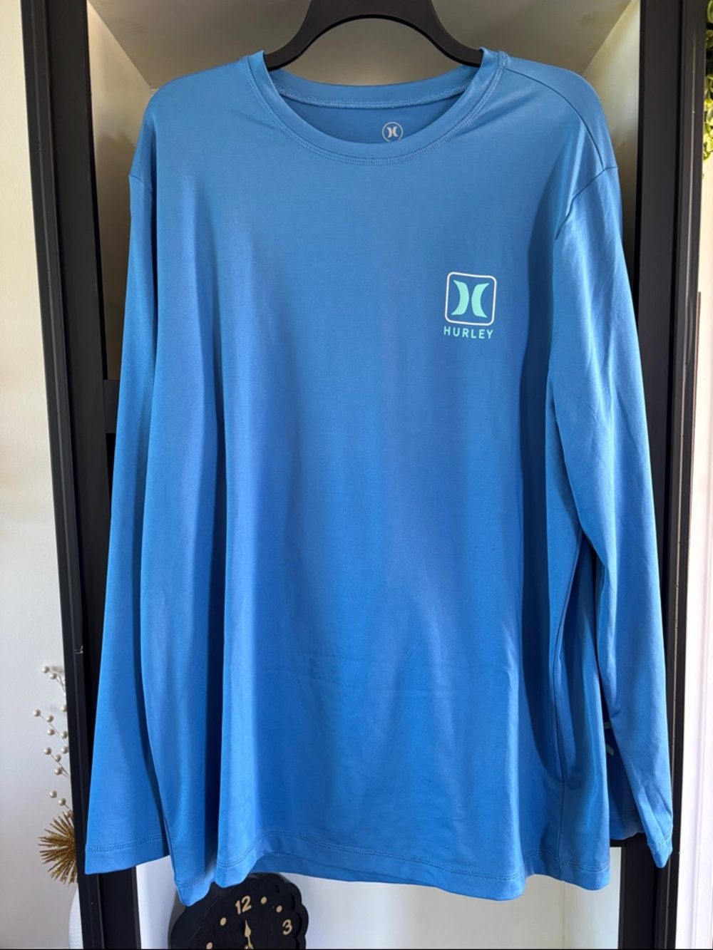 Hurley Sky Blue Long Sleeve Logo Shirt
